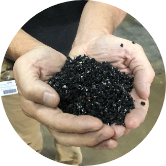 Harness rubber as a circular material